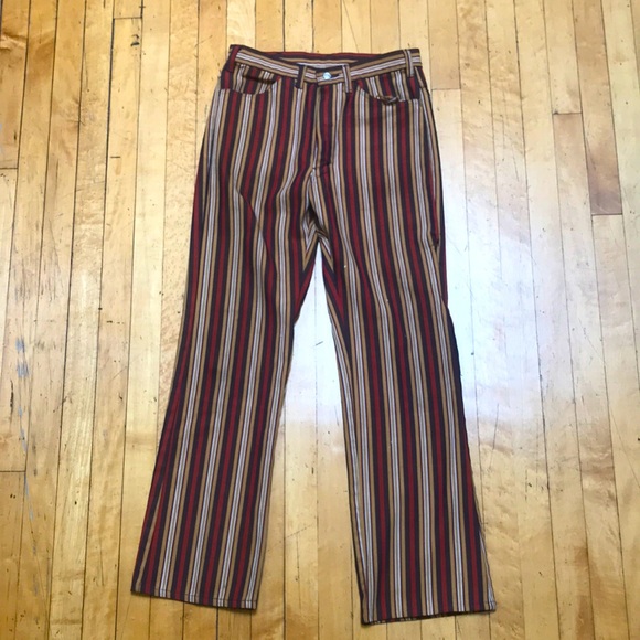 Vintage Montgomery Ward Striped Jeans - Picture 1 of 9